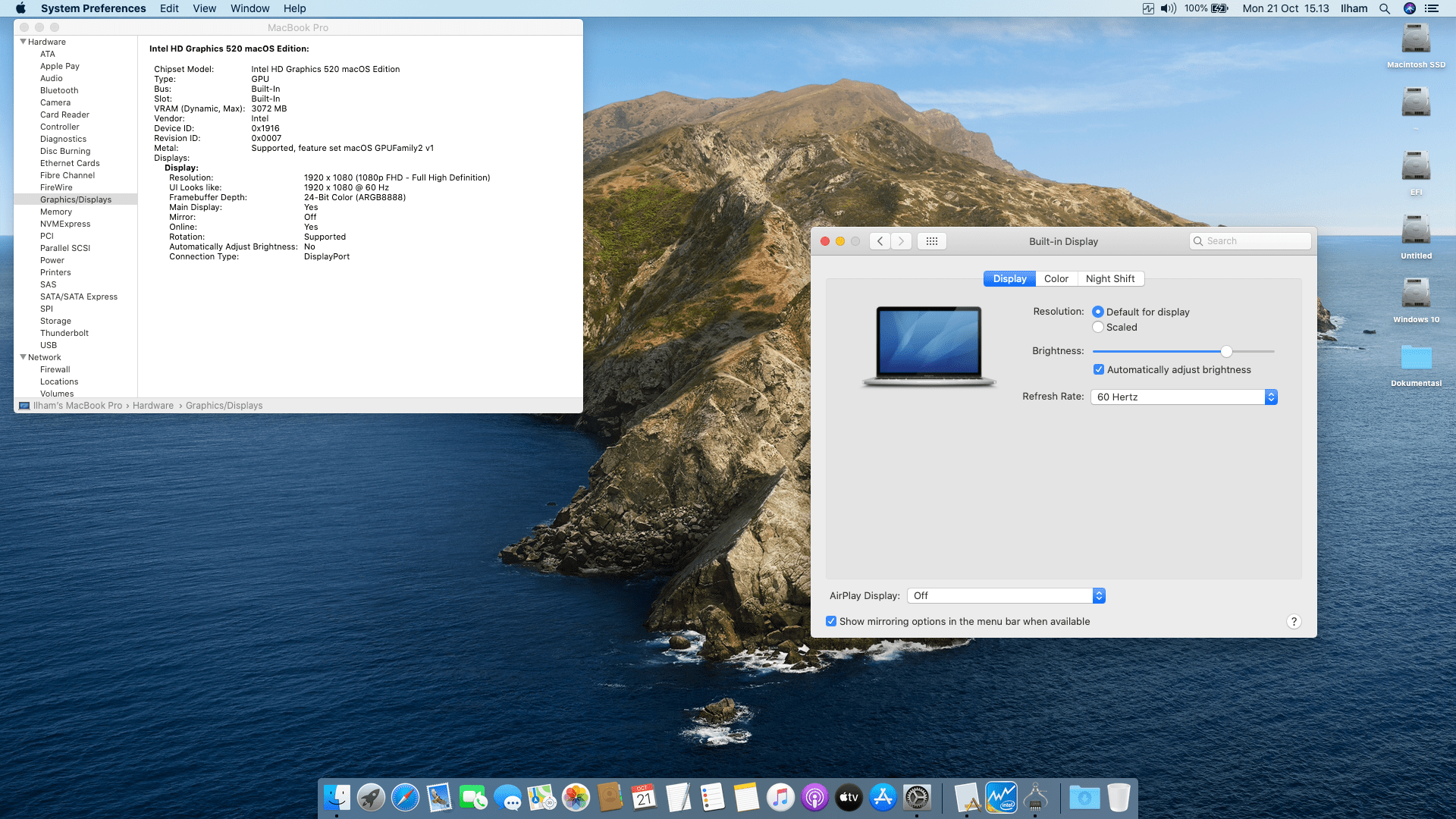 HP Elitebook 820 G3 [Intel HD 520] 7